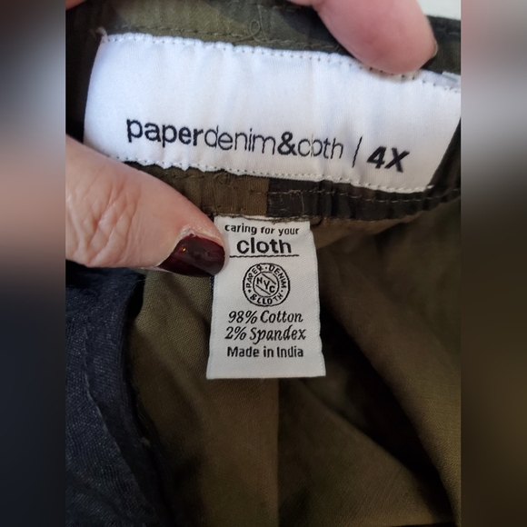 Camo Jogger Stretch Pants By Paper Cloth & Denim 4x NWT - Picture 16 of 16